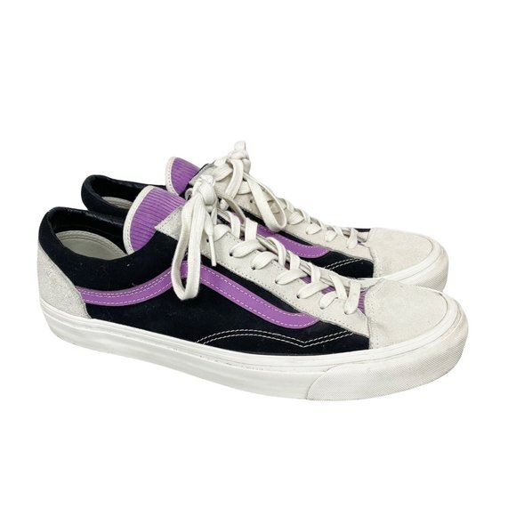 Vans Other - Vans Originals OG Style 36 Cream Suede Black Purple Sneakers 721278 Mens size 13